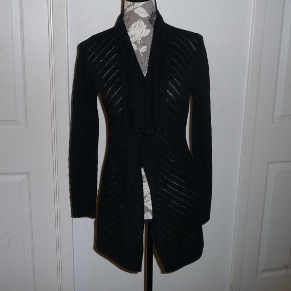 Tahari Sweaters - Luxurious Tahari Merino Wool Shawl Collar Cardigan